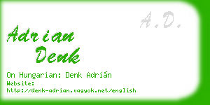 adrian denk business card